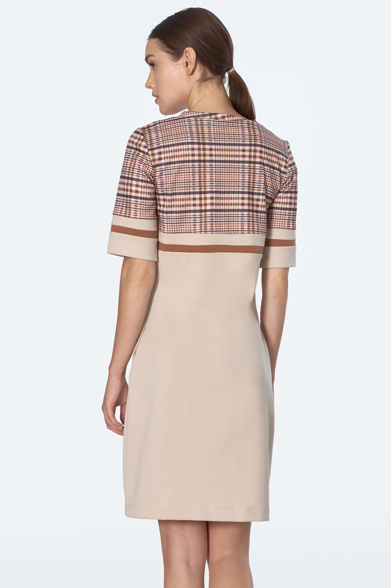 Nife Women's casual dress, beige