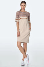 Nife Women's casual dress, beige