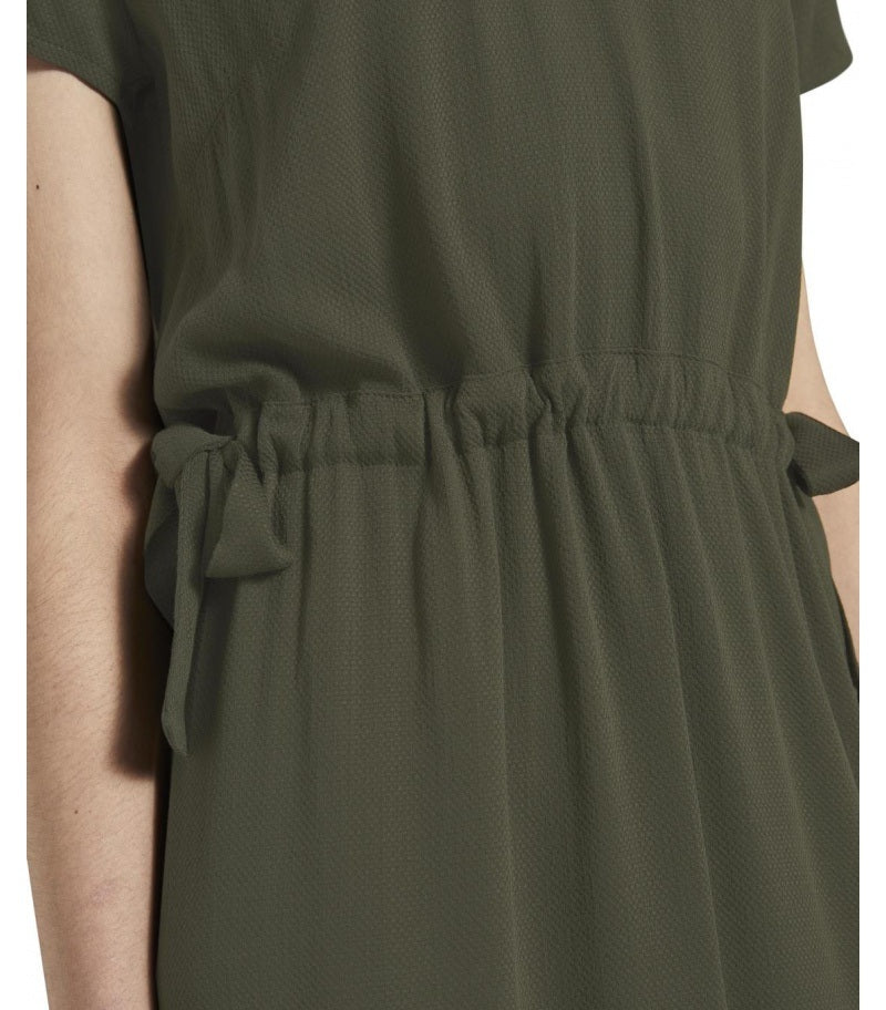 TOM TAILOR Women's casual summer elastic dress, green
