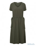 TOM TAILOR Women's casual summer elastic dress, green