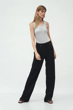 Nife Women's palazzo style pants, black