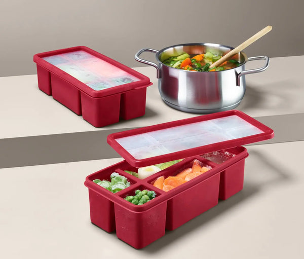 Силиконови порционни кутии за ?
рана, 2 бр, бордо