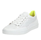 Women's white sneakers made of perforated leather CINQUE