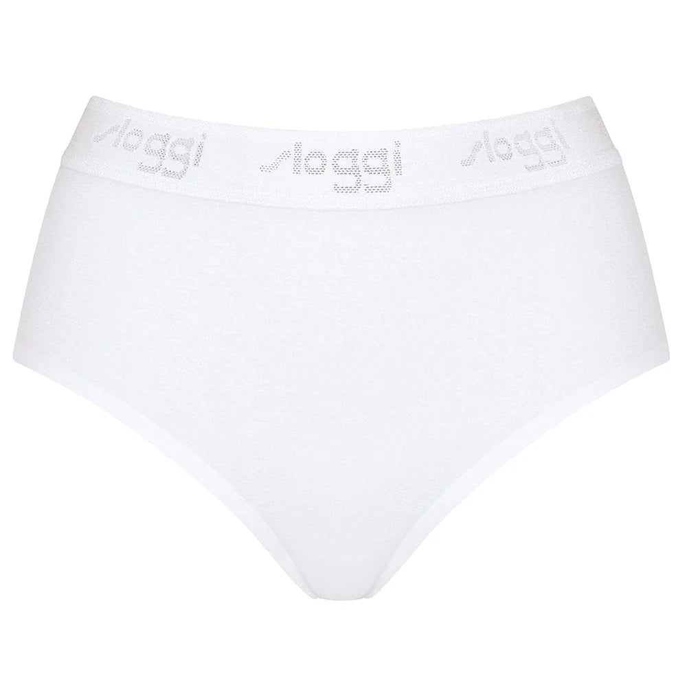 Sloggi Maxi 79 Women's Bikini Set, White and Black