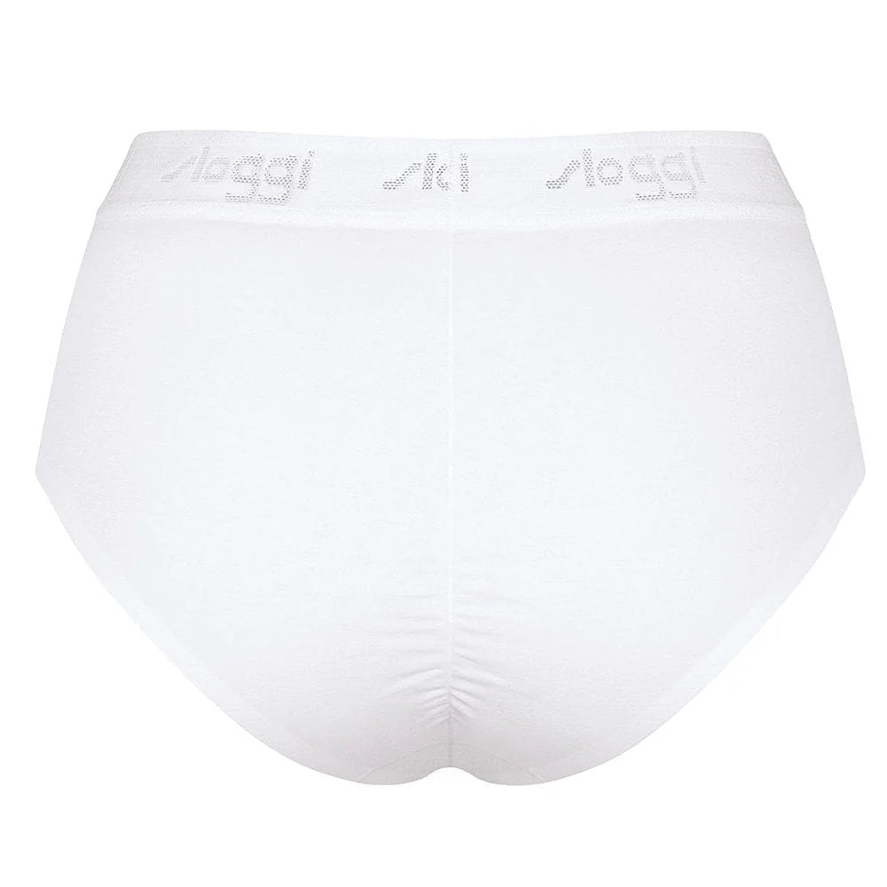 Sloggi Maxi 79 Women's Bikini Set, White and Black