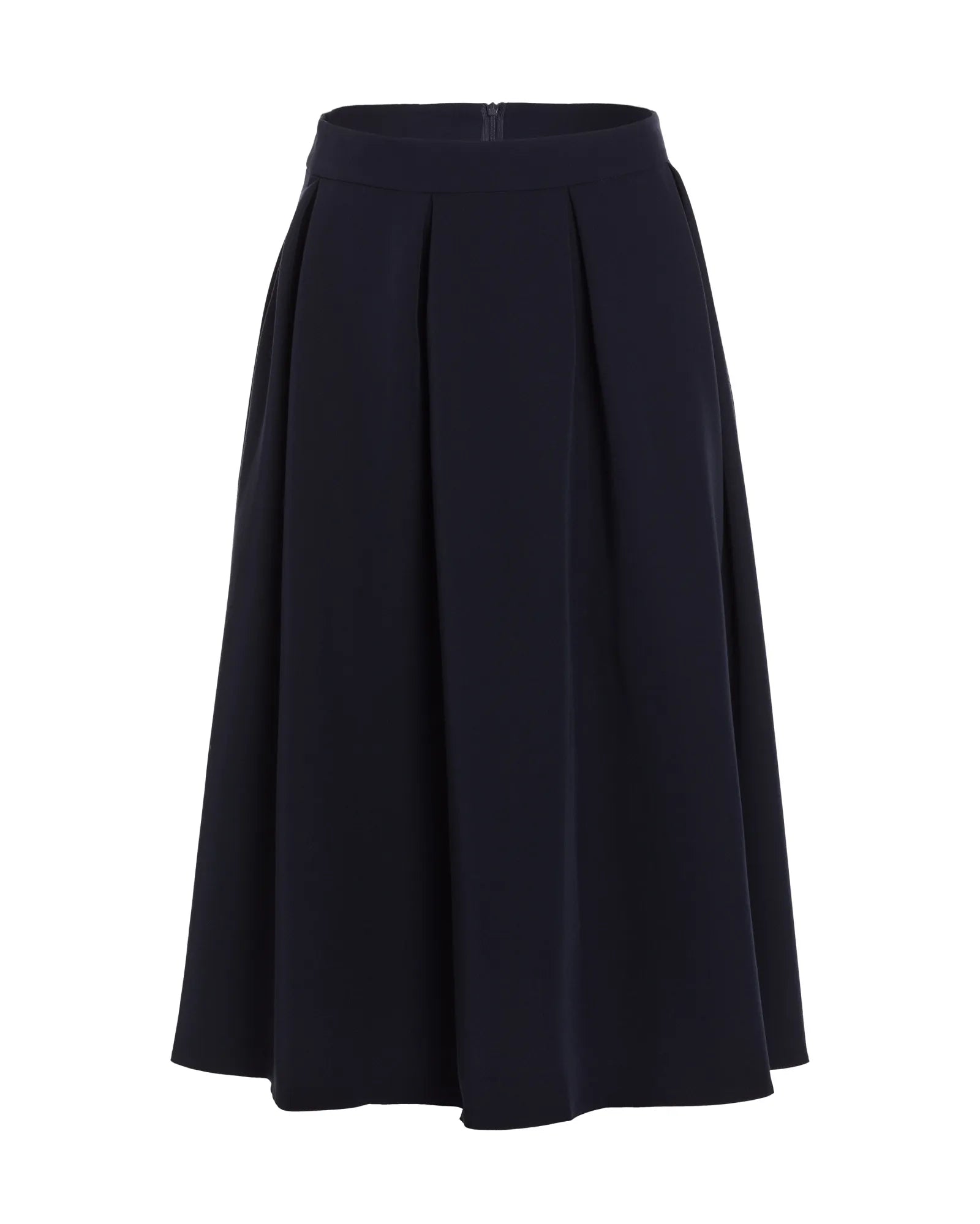 Nife Women's elegant flared skirt, dark blue