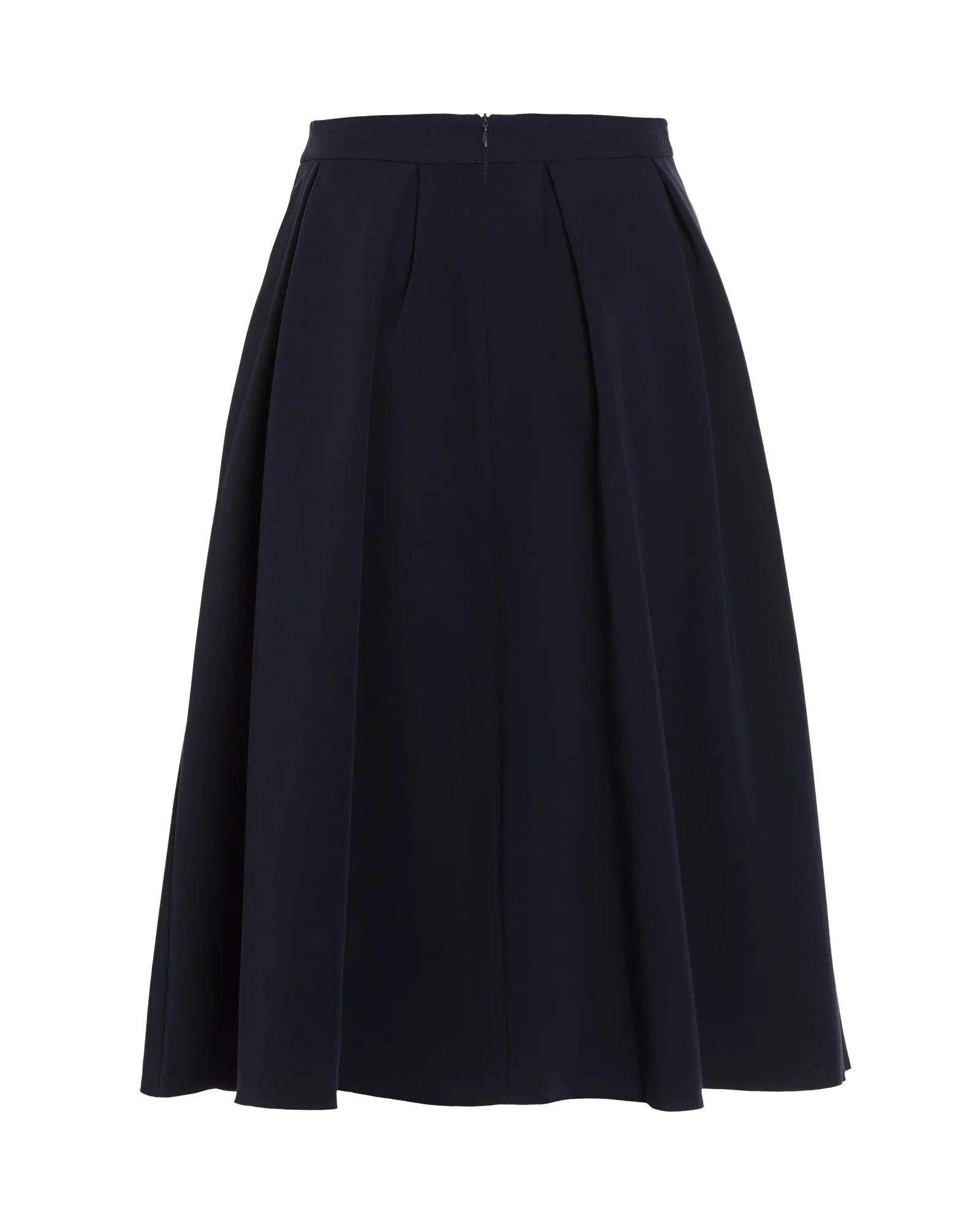 Nife Women's elegant flared skirt, dark blue