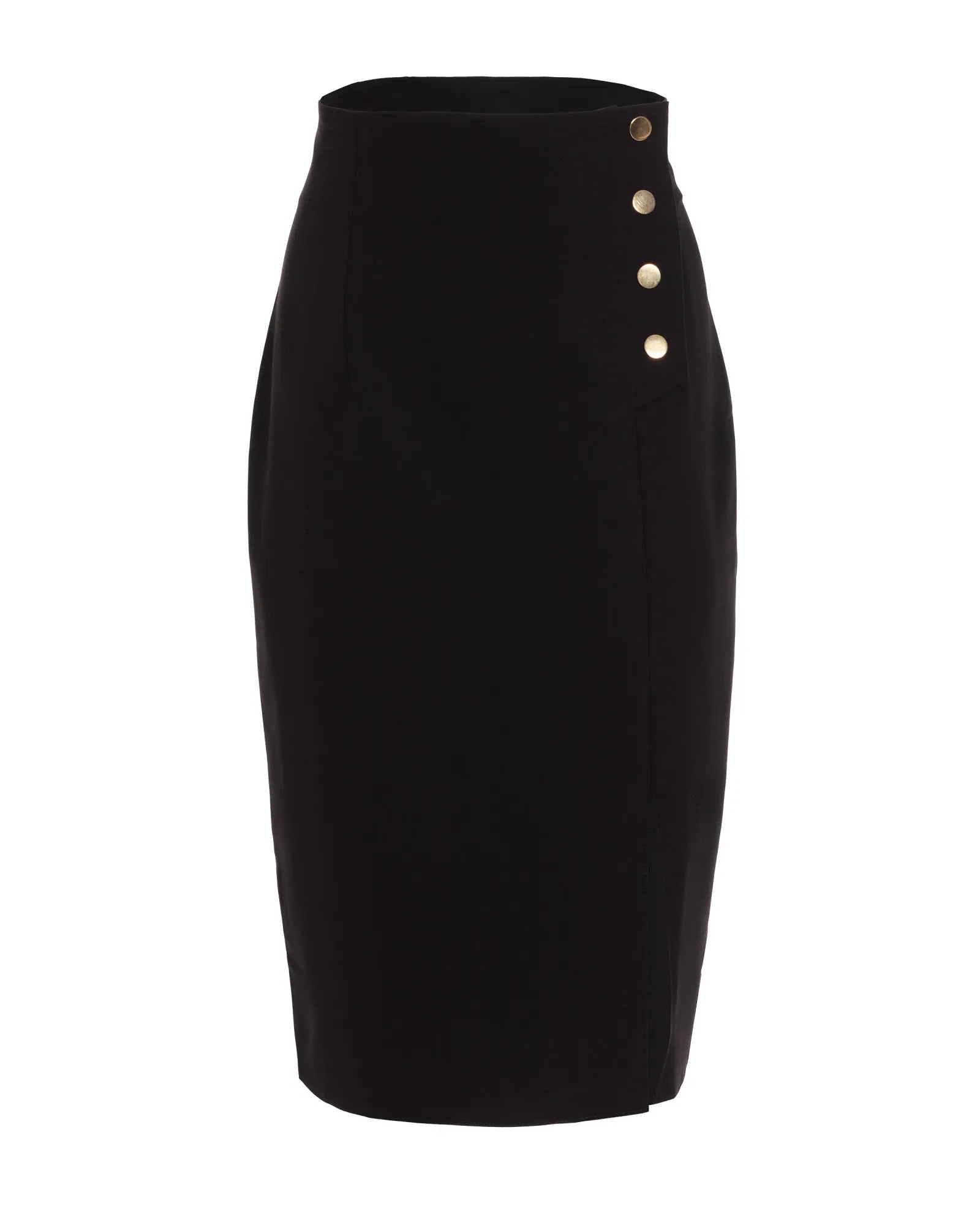 Nife Women's Casual High Waist Skirt, Black