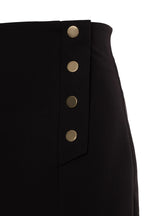 Nife Women's Casual High Waist Skirt, Black