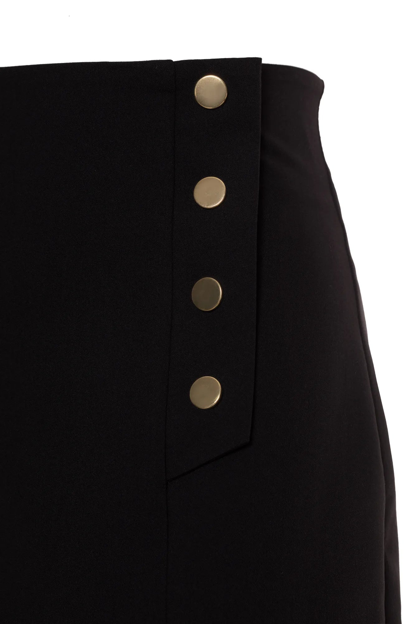 Nife Women's Casual High Waist Skirt, Black