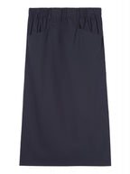 LUISA CERANO Women's straight skirt with pockets, dark blue