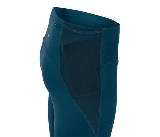 Women's 3/4 sports leggings, dark blue