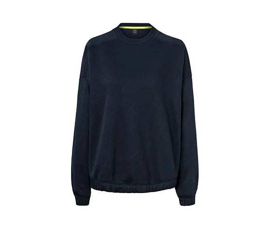 Спортен памучен суитчър, тъмно син, XL 48/50