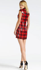 Guess Women's sequined dress, red-black