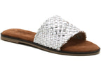 Women's slippers in silver color TAMARIS