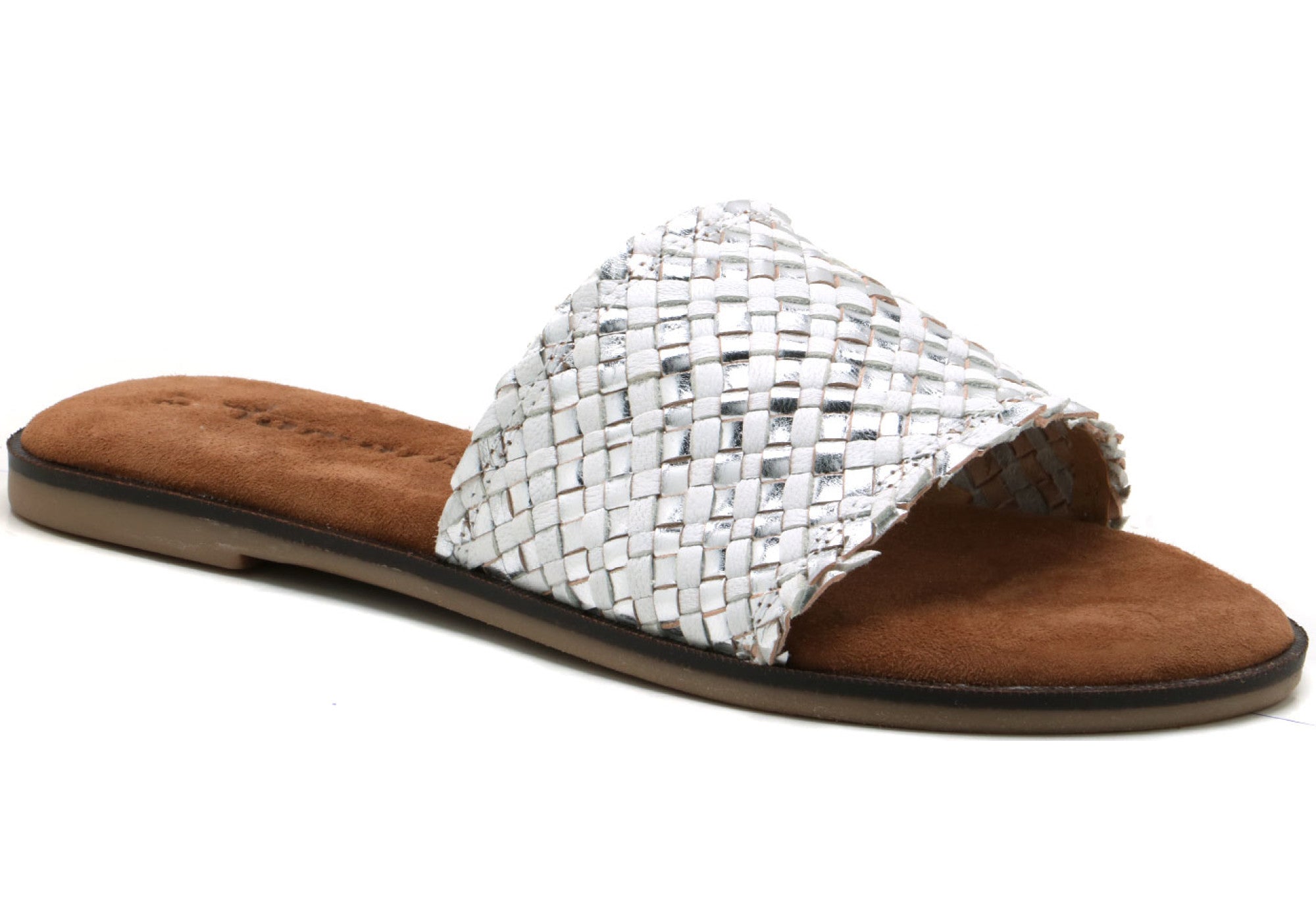 Women's slippers in silver color TAMARIS