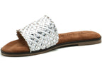 Women's slippers in silver color TAMARIS