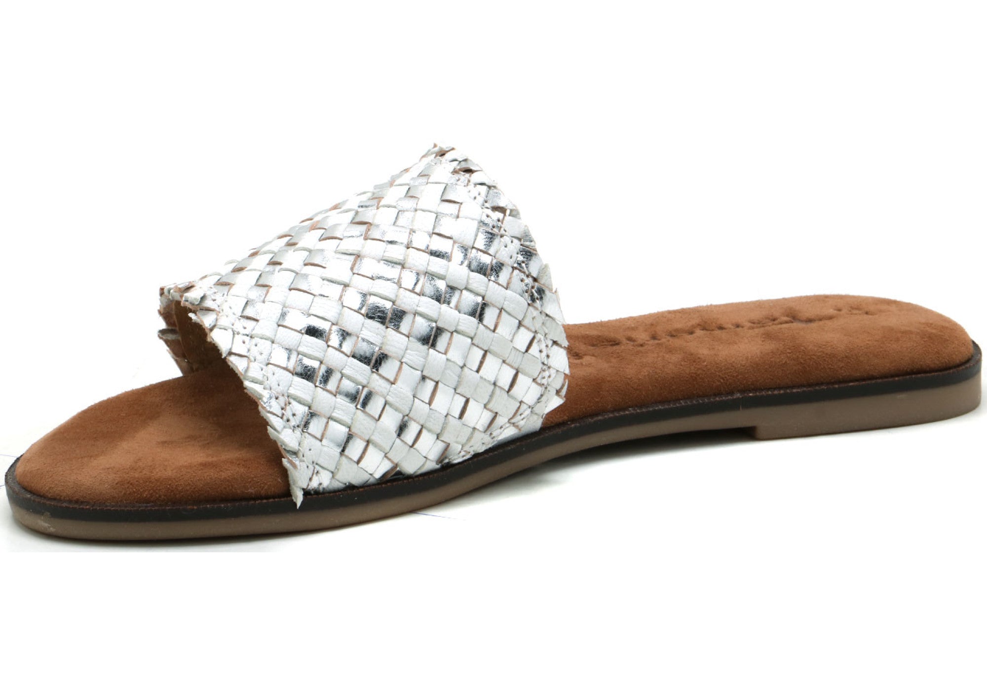 Women's slippers in silver color TAMARIS