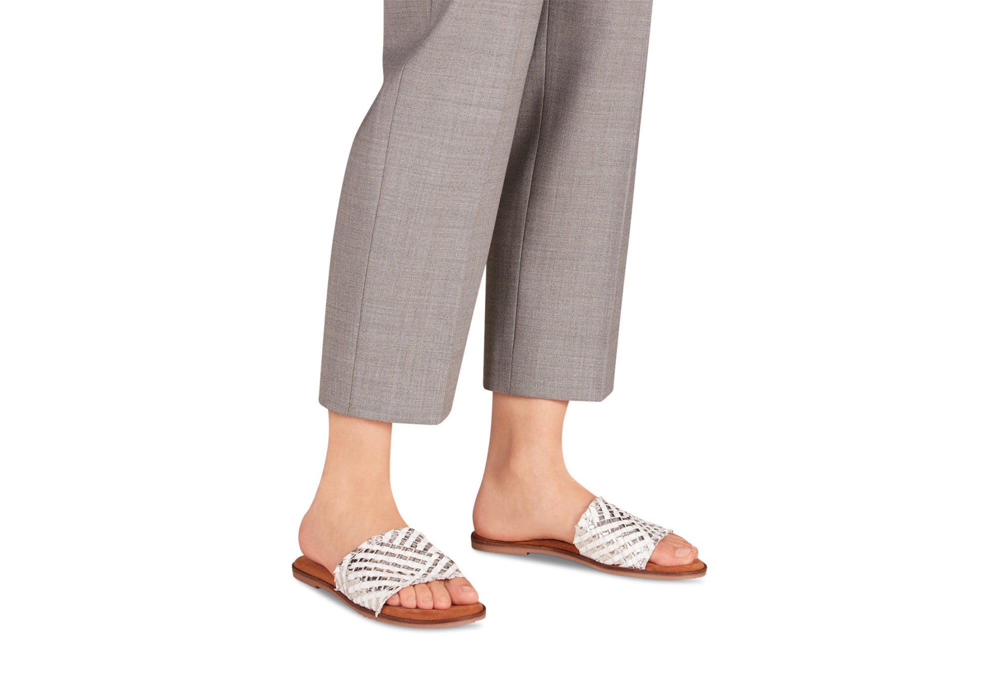 Women's slippers in silver color TAMARIS
