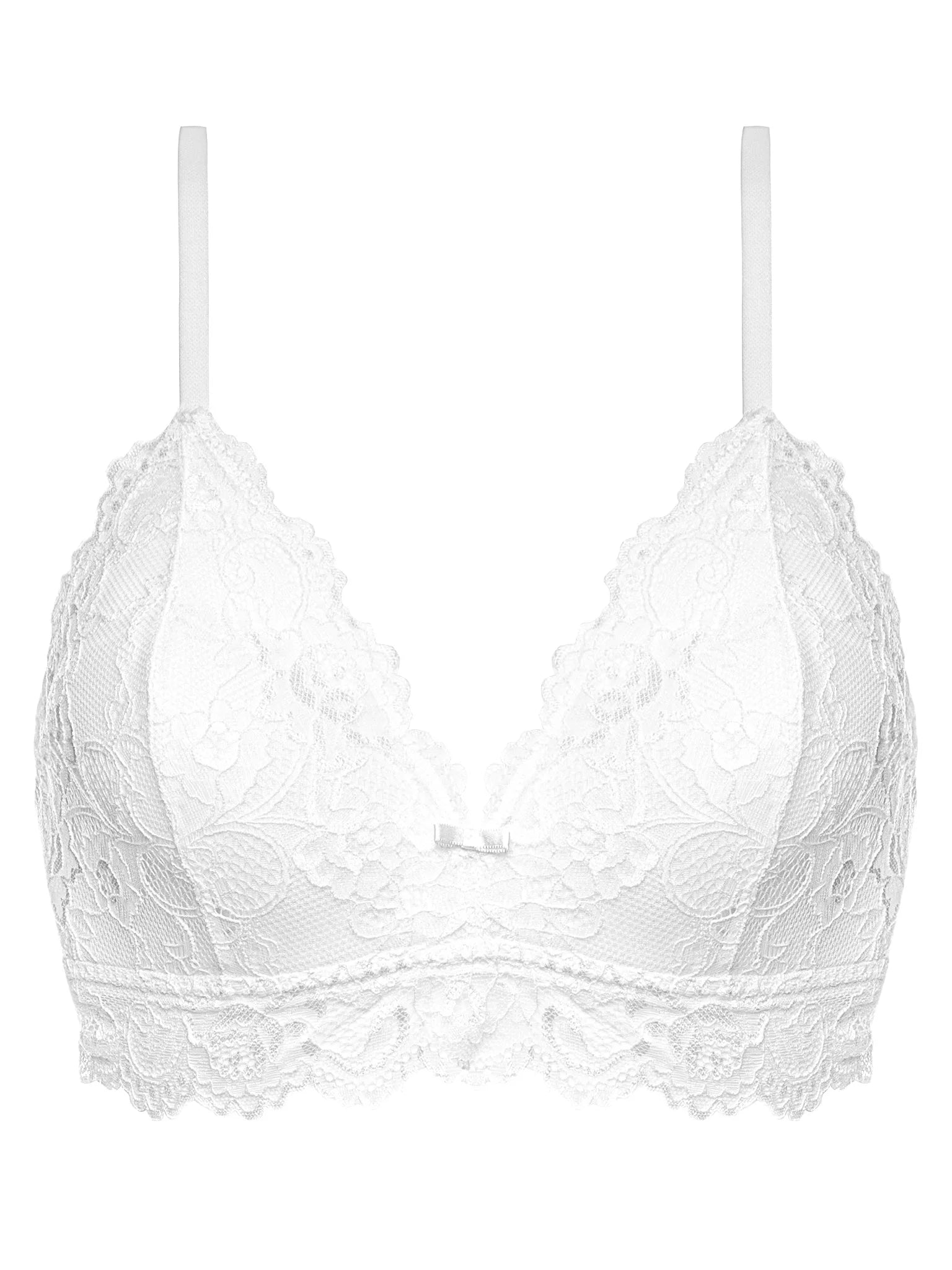 Сутиен без банели с триъгълна форма и елегантна дантела Triumph Tempting Lace P Non-Wired Bra