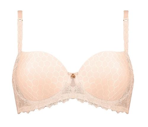 Сутиен с подплънки и елегантна дантела Triumph Azalea Florale WP
