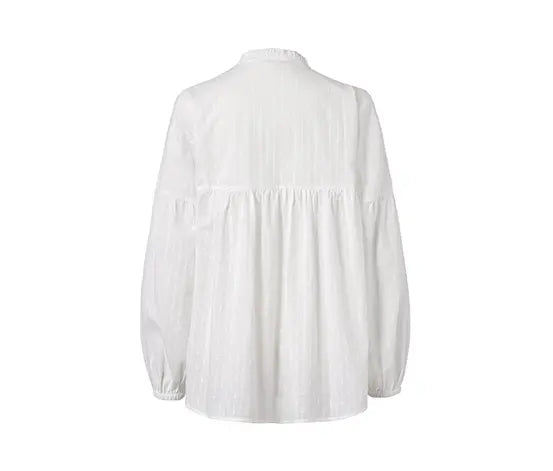 Туника с дълъг ръкав, бяла, 40