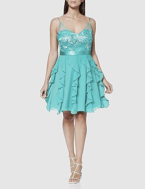 Vera Mont Women's evening dress, turquoise color