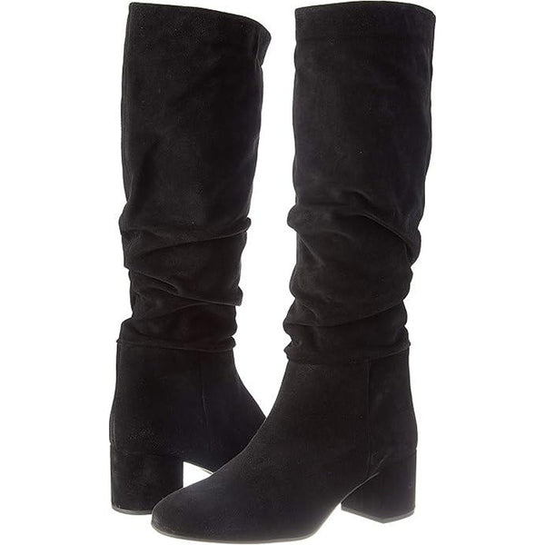 Велурени дамски високи ботуши HÖGL Daily High Boots, черни