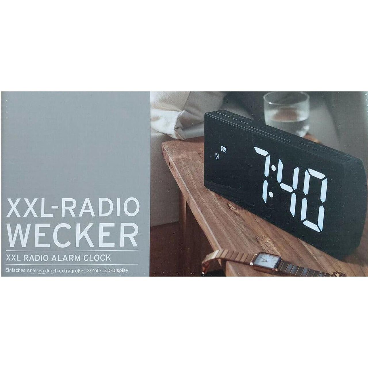 XXL Радио будилник 3-инчов LED дисплей